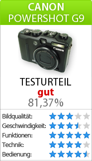 Testbericht zur Canon  PowerShot G9