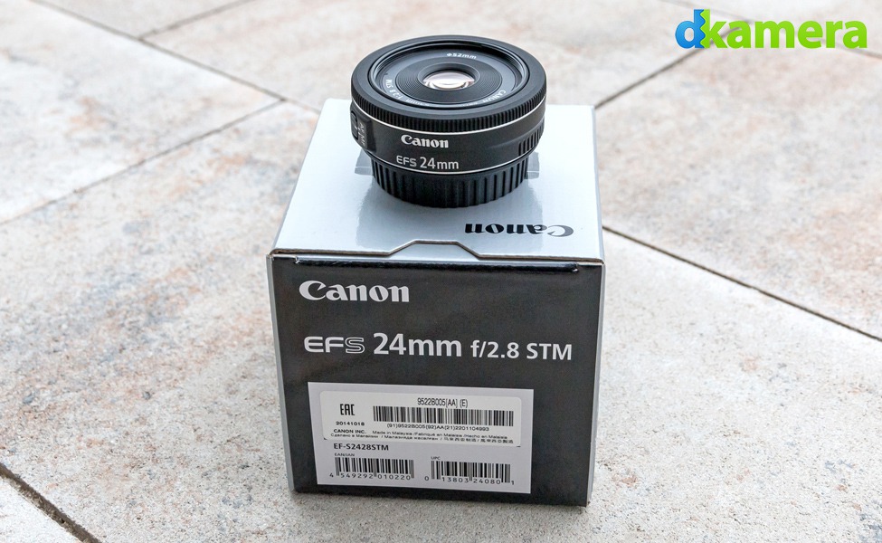 Festbrennweite, 52mm Filtergewinde Canon Objektiv EF-S 24mm F2.8 STM Pancake Objektiv Lens f/ür EOS schwarz