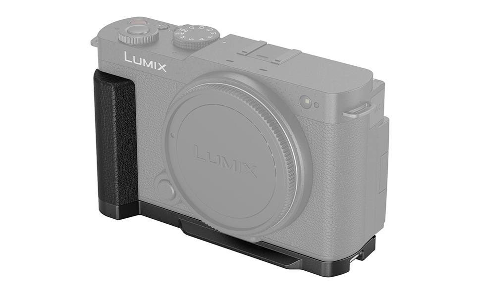 MUZIRI Halbtasche Aus Echtleder Für Panasonic Lumix DC-S9 Kamera | Mit Handgriff & Stativgewinde, Schwarz – Perfekter Schutz Ohne Nutzungseinschränkung
