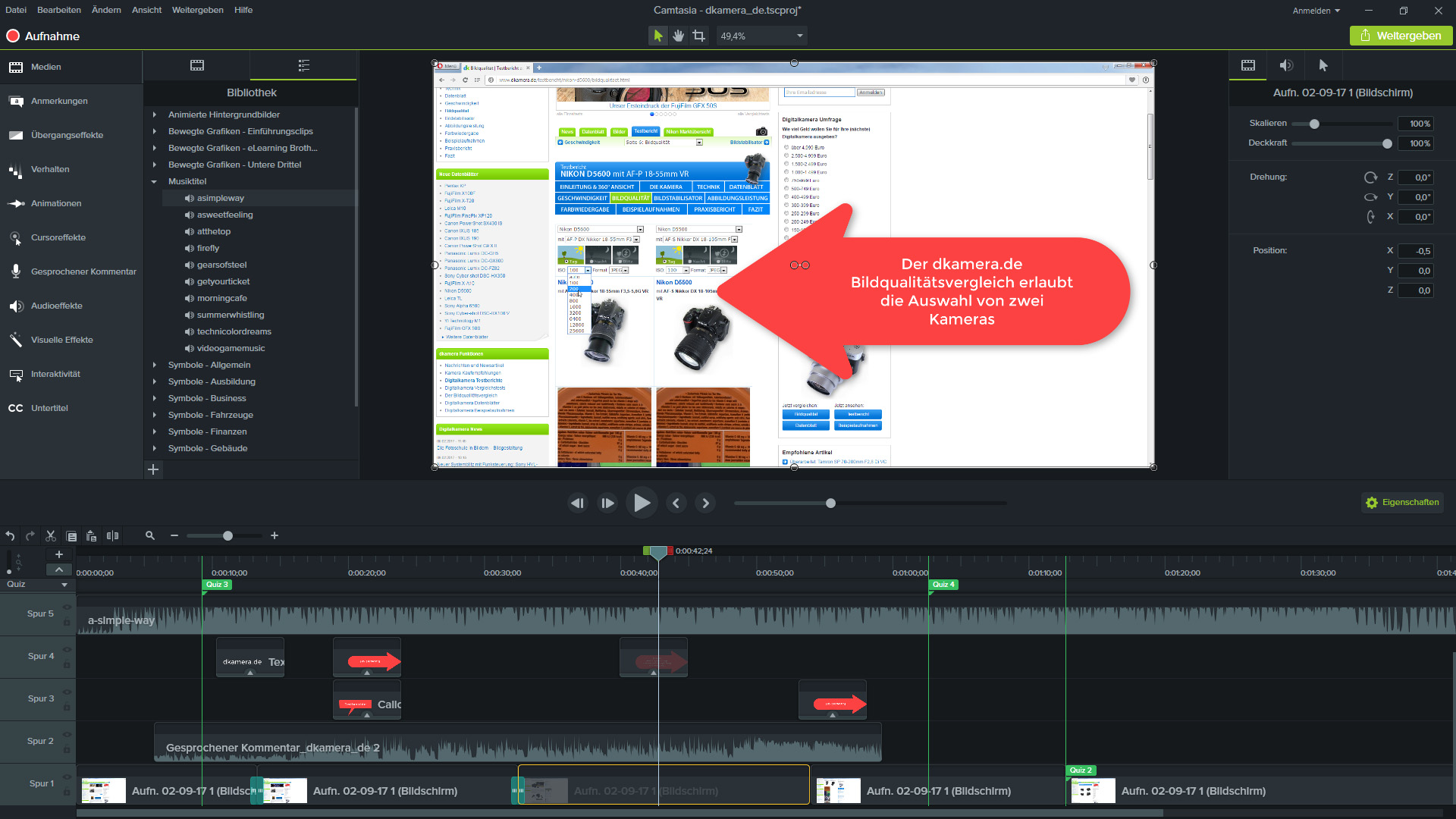 camtasia software size