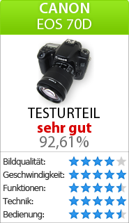 Testbericht zur Canon  EOS 70D