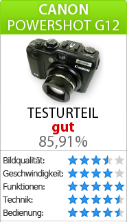 Testbericht zur Canon  PowerShot G12