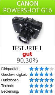 Testbericht zur Canon  PowerShot G16