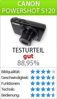 Testbericht zur Canon  PowerShot S120